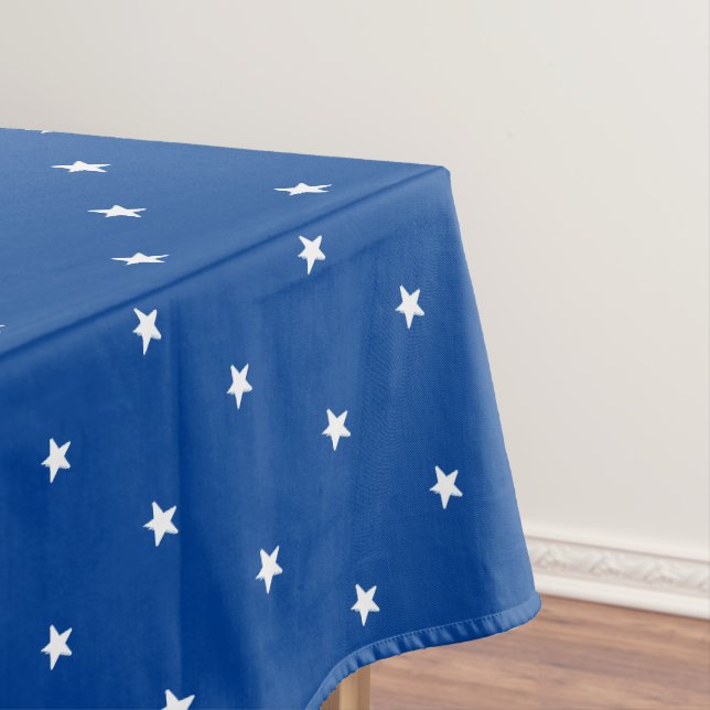 Moderne blaue und weiße Sterne zeichnen niedlichen Tischdecke (Beispiel)