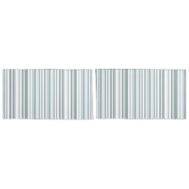 Moderne blaue und weiße Streifen an der Küste Kissenbezug