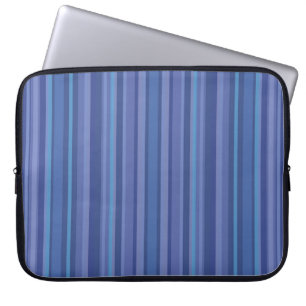 Moderne Blaue Violette Streifen Laptopschutzhülle