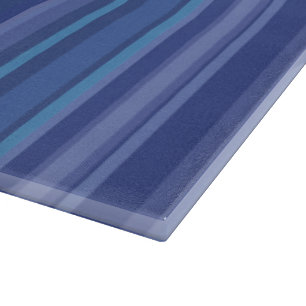 Moderne blaue violette Streifen Schneidebrett