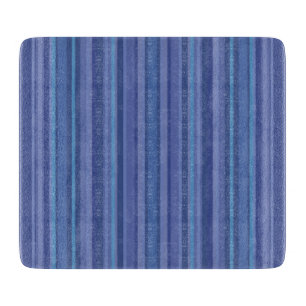 Moderne Blaue Violette Streifen Schneidebrett