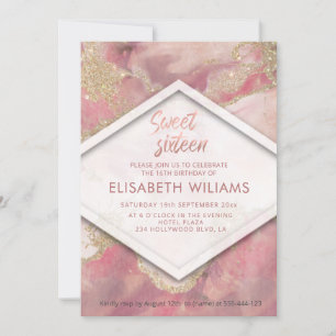 Moderne, blaue Wasserfarbenwaschglatter Einladung