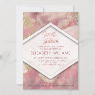 Moderne, blaue Wasserfarbenwaschglatter Einladung