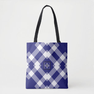 Moderne blaue weiße lila überprüfte