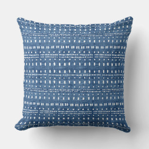 Moderne blaue Wurfkissen Kissen