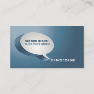 Moderne blaues Grün-Visitenkarte Visitenkarte