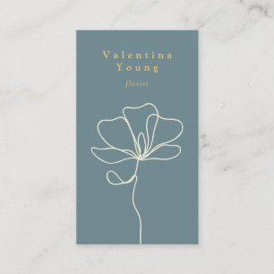 Moderne Blautönen mit blauen Linien zeichnete eleg Visitenkarte