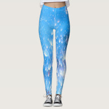 Moderne Blue Athletic Workout-Leggings