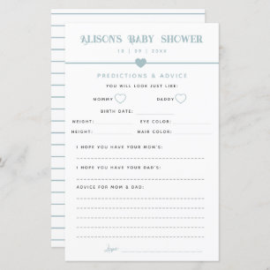 Moderne Blue Baby Dusche Beratung und Vorhersagen