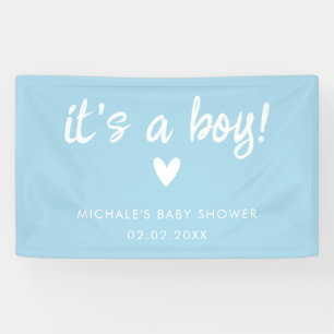 Moderne Blue Baby Shower für einen JUNGEN Banner