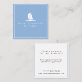 Moderne Blue Eleganboat Coast Company Note Card Mitteilungskarte