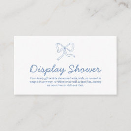 Moderne Blue Ribbon Display Showumrandkarte Begleitkarte