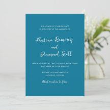 Moderne Blue Simple Wedding