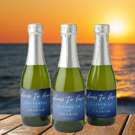 Moderne Blue Wedding Custom freut sich auf Liebe M