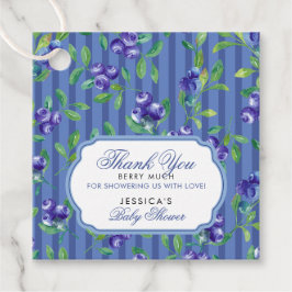 Moderne Blueberries Berry Sweet Baby Dusche Geschenkanhänger