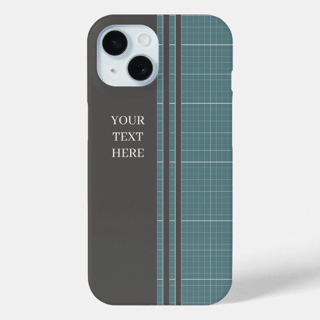Moderne Blueprint-Gitter iPhone-Hülle IPC01 Case-Mate iPhone Hülle (Rückseite)