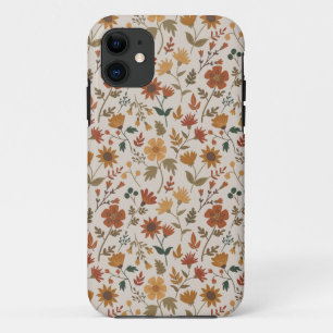 Moderne Blume Blätter Gold Rust Girly Print Case-Mate iPhone Hülle