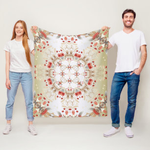 Moderne Blume Fleece Blanket