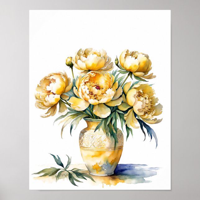 Moderne Blume für Poster-Art Poster (Vorne)