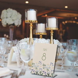 Moderne Blume Hochzeitsfeiern Tischnummer Sockelschild