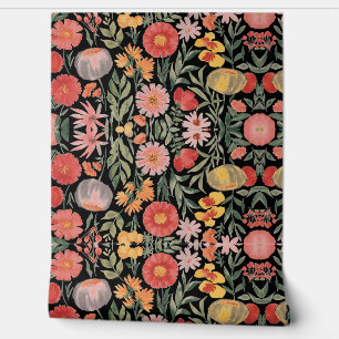 Moderne Blume in Aquarellfarbe Rosa Tapete