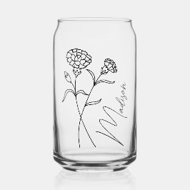 Moderne Blume Januar Bridesmaid Geschenke können Dosenglas