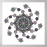 Moderne Blume Mandala