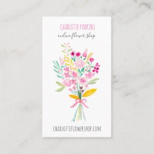 Moderne Blume mit Blumenmotiven Visitenkarte