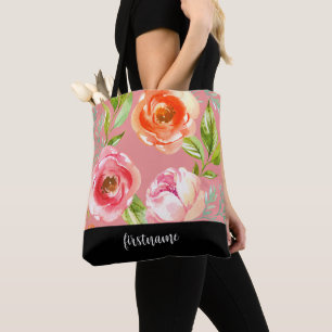Moderne Blume mit Feminine Script Monogram