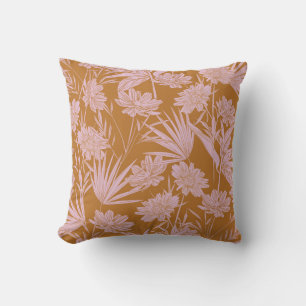 Moderne Blume Monoton Retro-Stimmung nahtlos Kissen