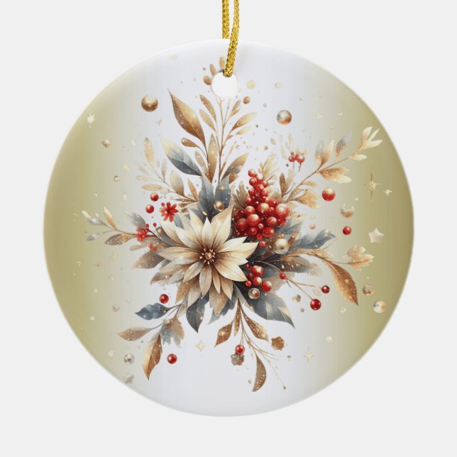 Moderne Blume Ornament (Vorne)