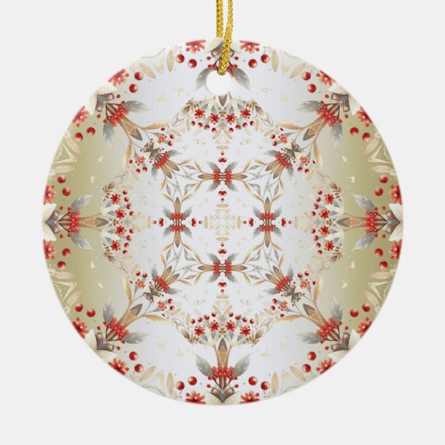 Moderne Blume Ornament (Vorne)