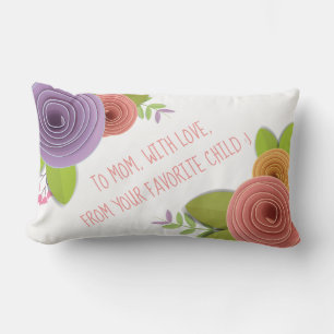 Moderne Blume Personalisiert Muttertag Lumbar P Lendenkissen