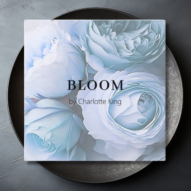 Moderne, Blume Square Visitenkarte (Modern, flower square business card)