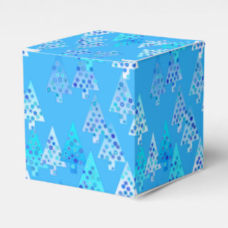 Moderne Blume Weihnachtsbäume - Himmel blau Geschenkschachtel