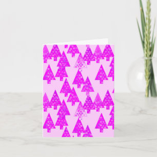 Moderne Blume Weihnachtsbäume - Orchideen Feiertagskarte