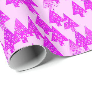 Moderne Blume Weihnachtsbäume - Orchideen Geschenkpapier