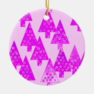 Moderne Blume Weihnachtsbäume - Orchideen Keramik Ornament