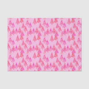 Moderne Blume Weihnachtsbäume - Pastellrosa Seidenpapier