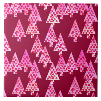 Moderne Blume Weihnachtsbäume - Wein & Rosa Fliese