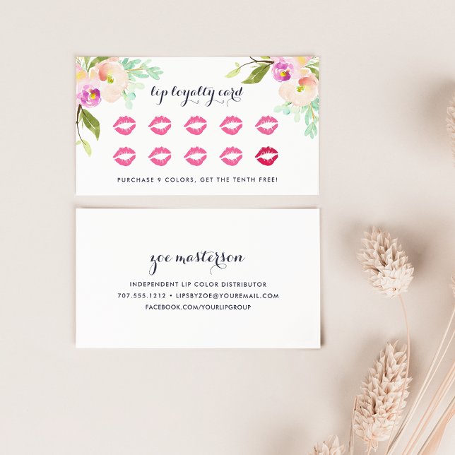 Moderne Blumen | Beauty Loyalty Treuekarte (Von Creator hochgeladen)