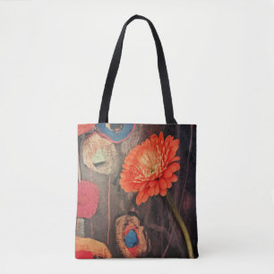Moderne Blumen-Power-Taschen-Tasche