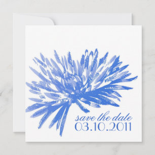 Moderne Blumen-Save-the-Date-Karten Save The Date