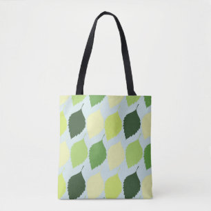 Moderne Blumen- und Blattmuster-Tasche