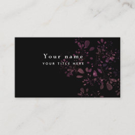 Moderne Blumen Visitenkarte