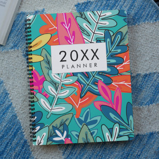 Moderne Blumenbedeckung Wochen und Monat Planer