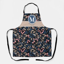 Moderne Blumenbeeren Unisex Neutral Blue Pink