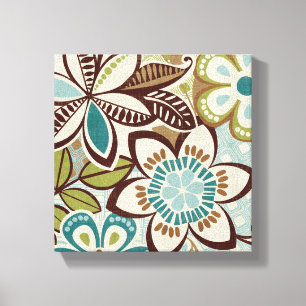 Moderne Blumendesigns Leinwanddruck