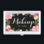 Moderne BlumeneinwickelnMaskenbildner-Kalligraphie Visitenkarten Dose<br><div class="desc">================= ÜBER DIESES ENTWURF ================= Moderner BlumenMaskenbildner-Kalligraphie-Visitenkarte-Halter. (1) kann alle Textart, Farben, Größen auch geändert werden, um Ihren Bedarf zu passen. (2) wenn Sie irgendwelche Kundenbezogenheits- oder Zusammenbringeneinzelteile benötigen, treten Sie mit mir bitte in Verbindung. (3) können Sie zusammenpassende Produkte (z.B. Geschäfts-Karte, Verabredungs-Karte, Flyer, Gestell-Karte, Briefpapier und mehr) über diese...</div>