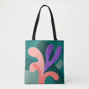 Moderne Blumenform-Tasche – Botanica in kräftigen